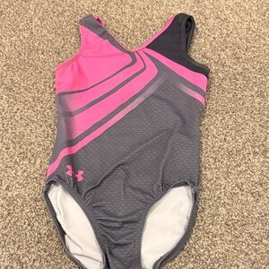 Under Armour Kids' Pink and Gray Athletic One Piece